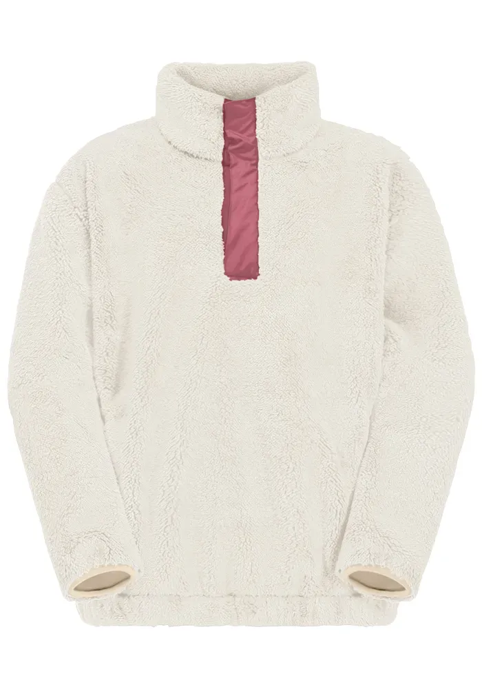 

Свитер с воротником стойкой Jack Wolfskin "TEEN HALFZIP FLEECE G", белый