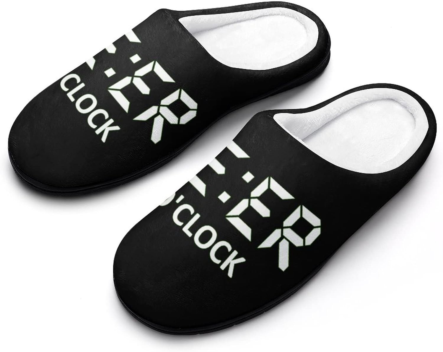 

Мужские хлопковые тапочки Love Beer O'Clock с закрытым носком, повседневные домашние туфли с противоскользящей подошвой для дома и улицы Lugyrtwkn, 11-12（44-45） Style