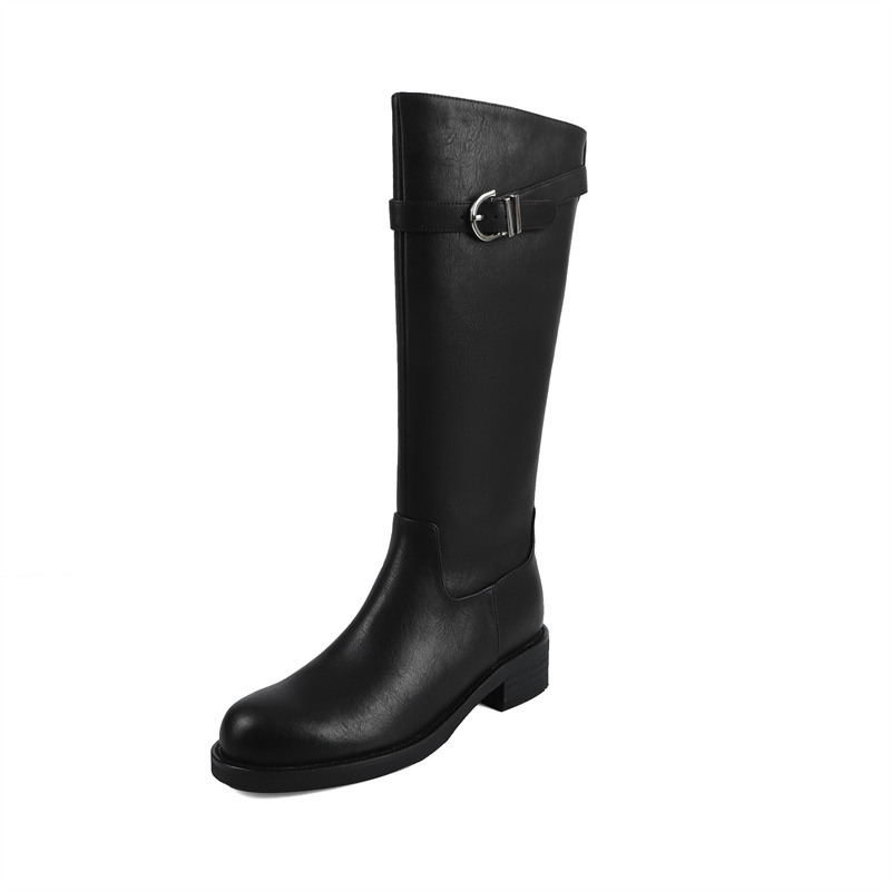 Yeezyy Reezy Черные женские высокие сапоги, цвет Black