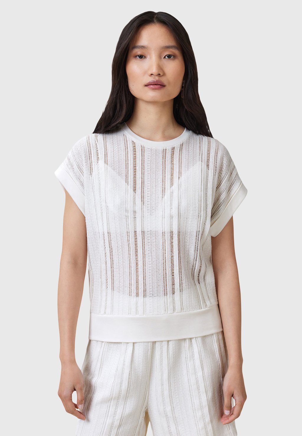

Базовая футболка GIANA CROCHET AllSaints, белый