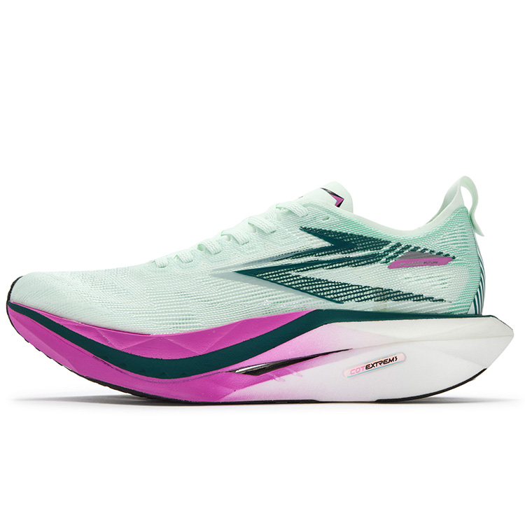 

Flame 5 Future Cushioning, устойчивые к истиранию, дышащие, нескользящие низкие кроссовки для бега с карбоновой пластиной Unisex 361°, jelly mint