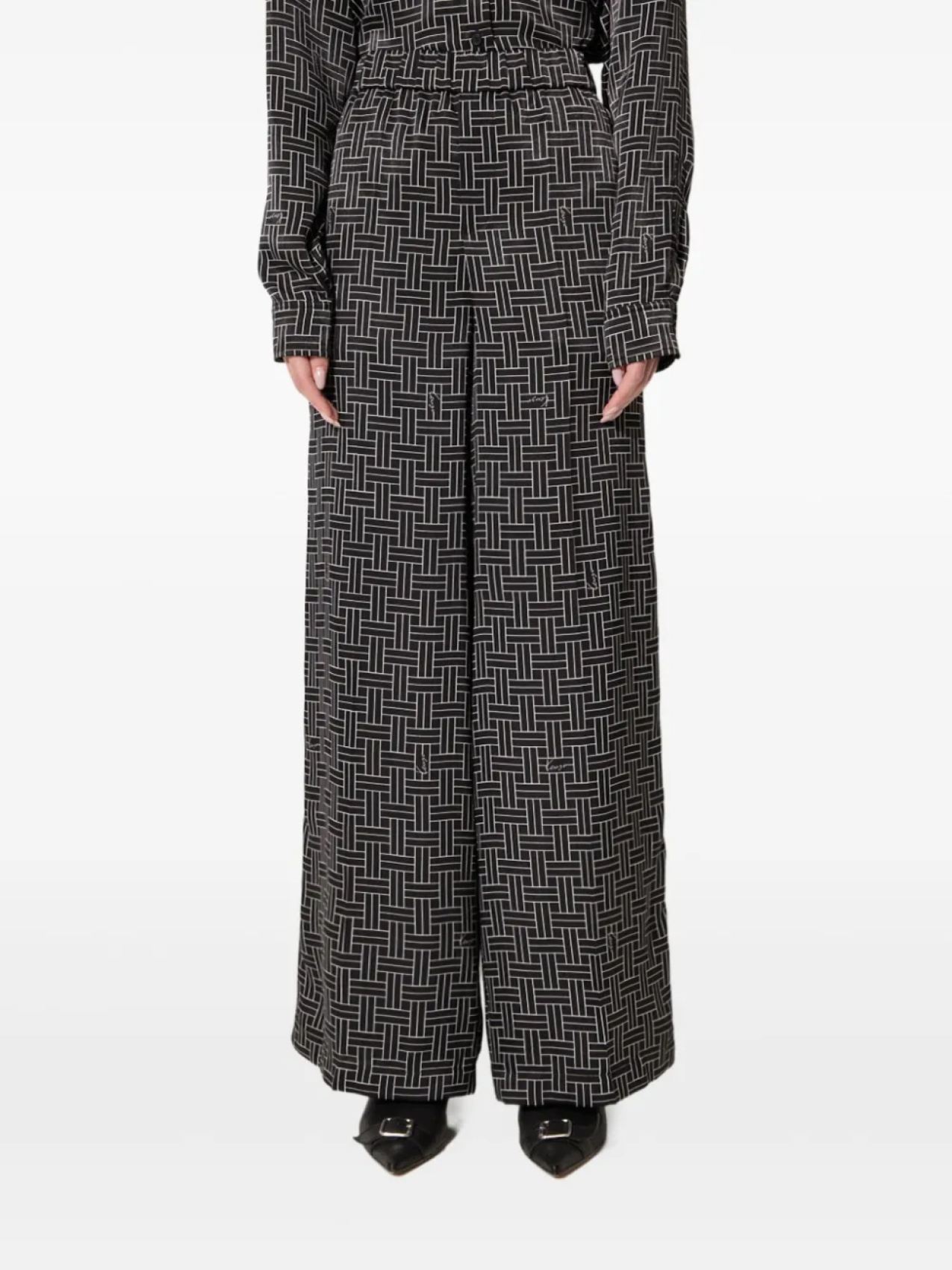 

Брюки Kenzo с геометрическим узором, черный