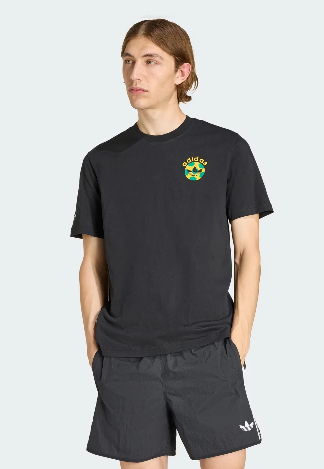 Футболка Adidas Originals черного цвета — фото 2