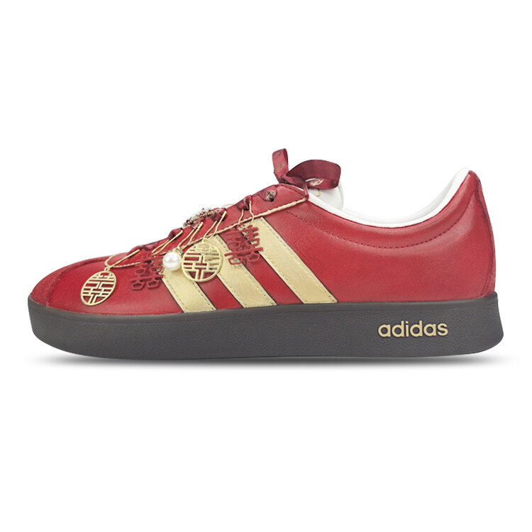 

Кроссовки для скейтбординга VL Court 2.0 унисекс с низким верхом, красный Adidas