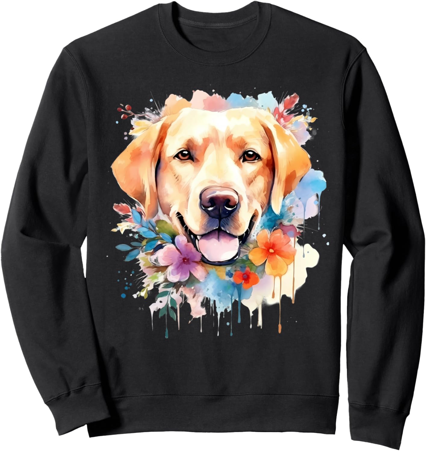 

Толстовка с изображением лабрадора и лабби, выполненная в акварельном стиле Labrador Retriever Dog Gifts For Dog Lovers, черный
