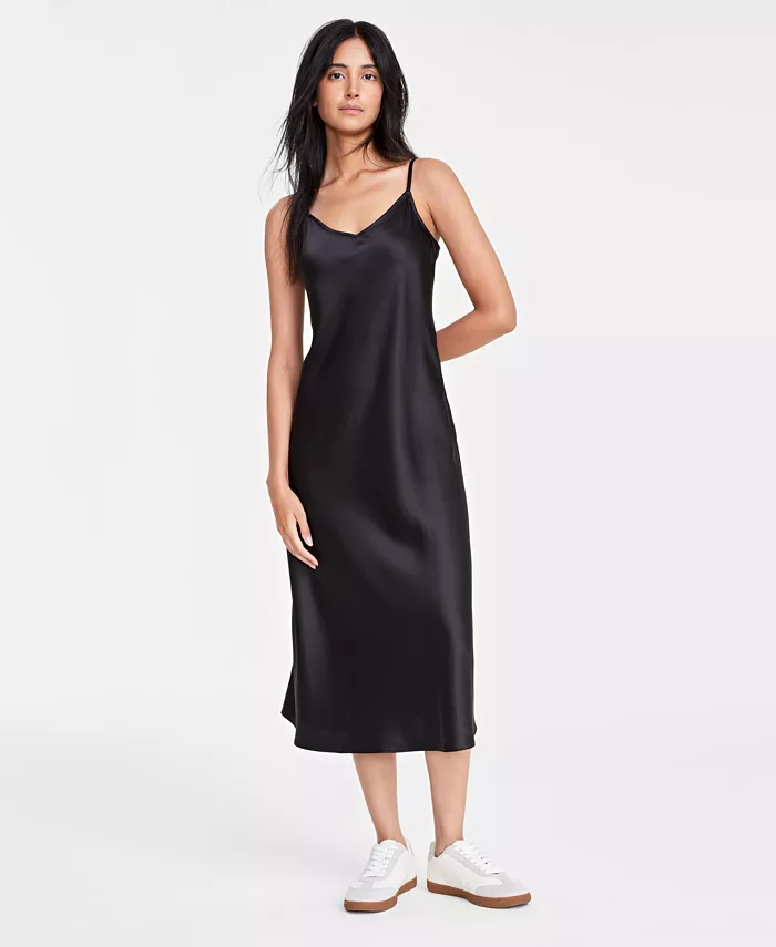 

Женское атласное миди-платье-комбинация On 34th, черный