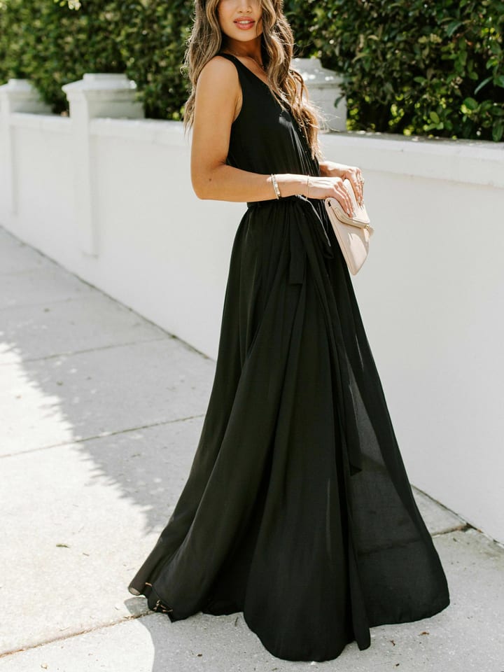 

Длинное платье Milan Kiss, черный