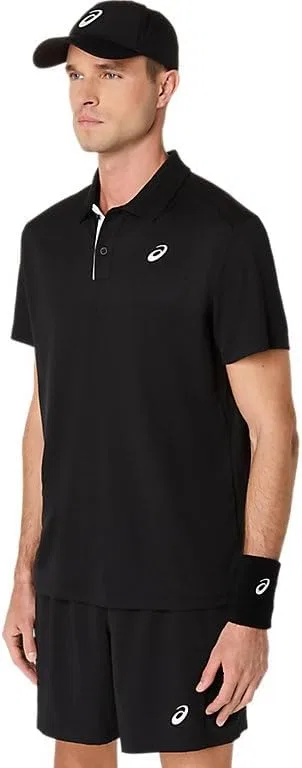 Мужская теннисная одежда ASICS Court Polo, Performance Black — фото 4