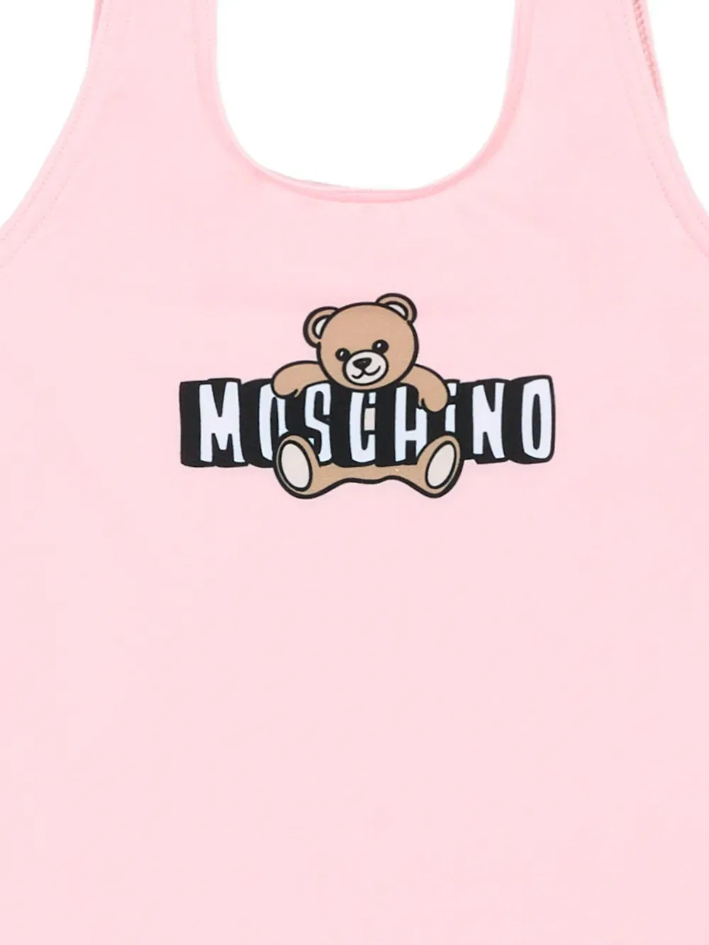 Купальник с принтом "мишка Тедди" Moschino Kids, розовый — фото 3