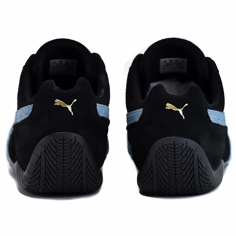 PUMA Скоростные кошки зимние нескользящие, износостойкие, легкие низкие повседневные туфли унисекс черно-синие, цвет Black Blue — фото 4