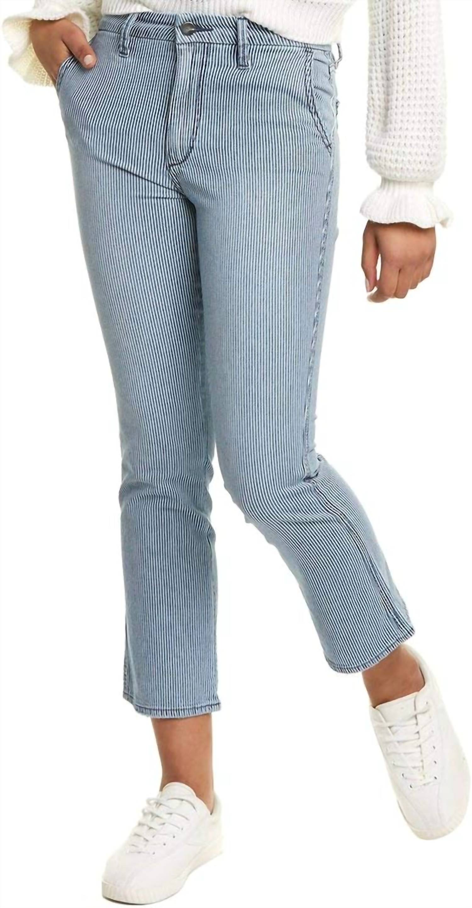 

Узкие брюки Kick в полоску цвета гикори JOE'S Jeans, цвет hickory stripe