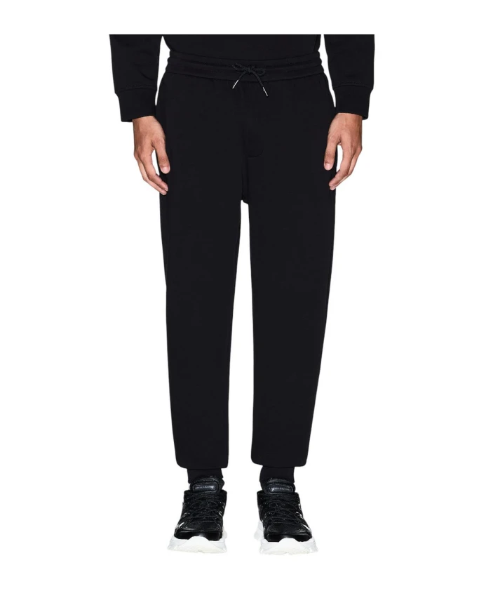 

Классические, зауженные, прямые брюки Armani Exchange, черный