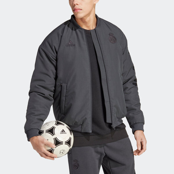 Куртка adidas Real Madrid Chinese Story Padded Jacket 'Grey', серый — фото 4
