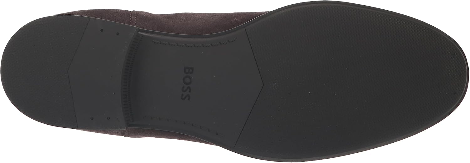 Мужские замшевые кожаные ботинки челси Colby от BOSS, Dark Dove Grey — фото 4