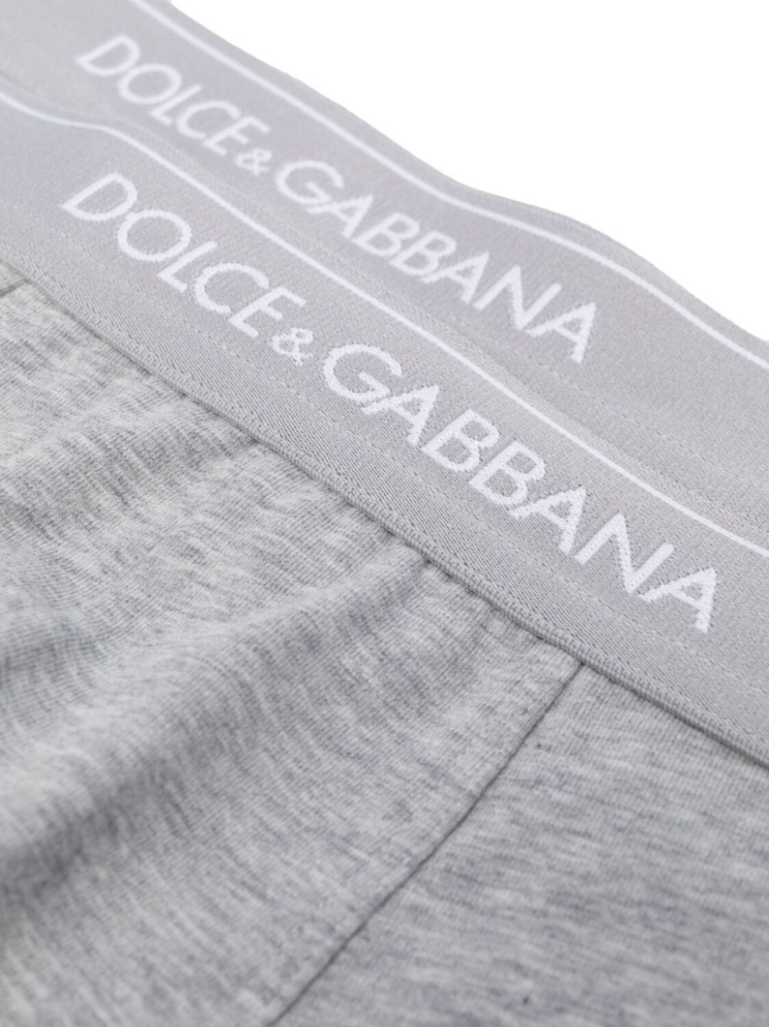 Dolce & Gabbana комплект из двух боксеров с логотипом, серый — фото 4