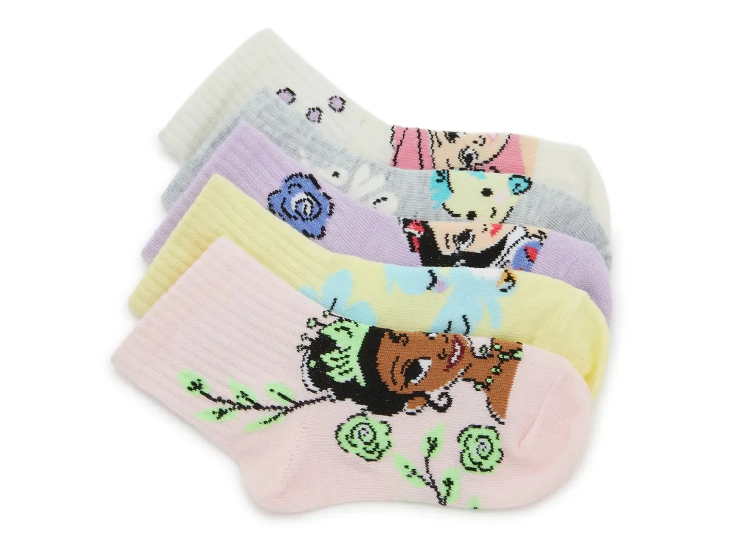 

Детские носки High Point Design Princess Crew - 5 шт. в упаковке, разноцветные
