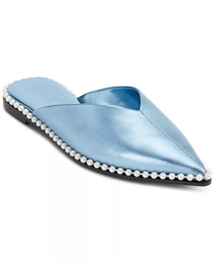 Женские туфли-лодочки Vyra Slip-On Mule Flats KARL LAGERFELD PARIS, синий