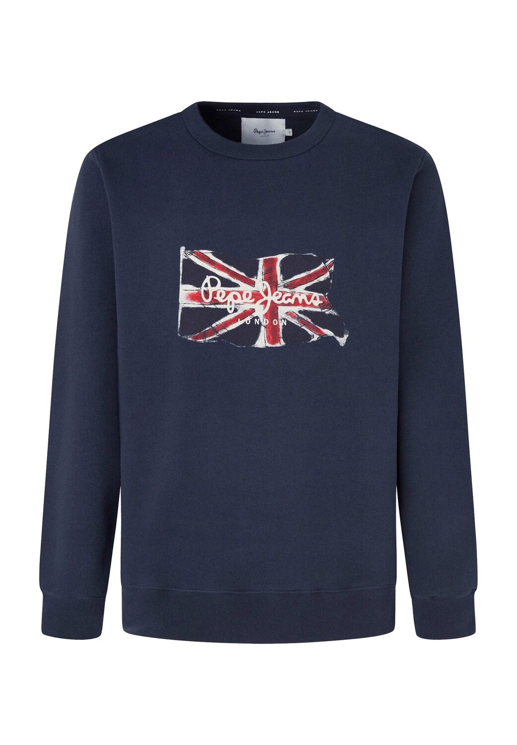 

Толстовка, манжеты в рубчик, хлопок, мужская Pepe Jeans, цвет Dulwich Blue