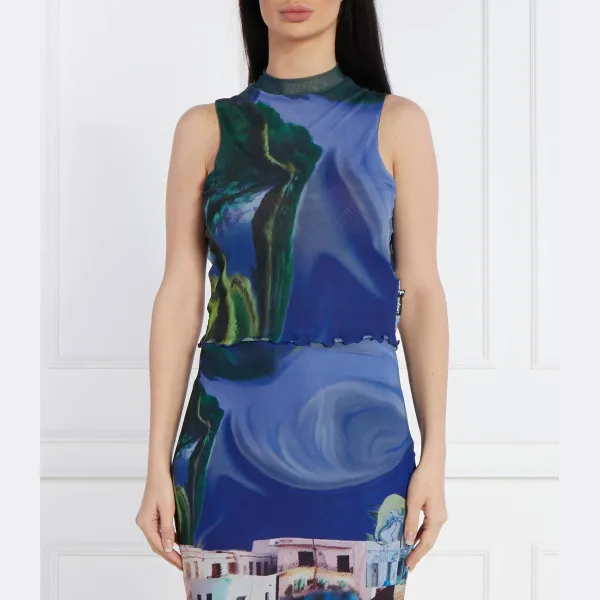 

Топ desigual x monsieur christian lacroix slim fit Desigual, синий