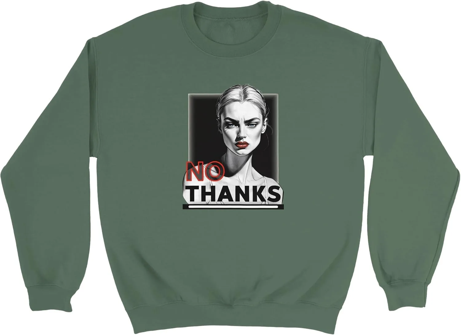 

Классический унисекс свитшот NO THANKS