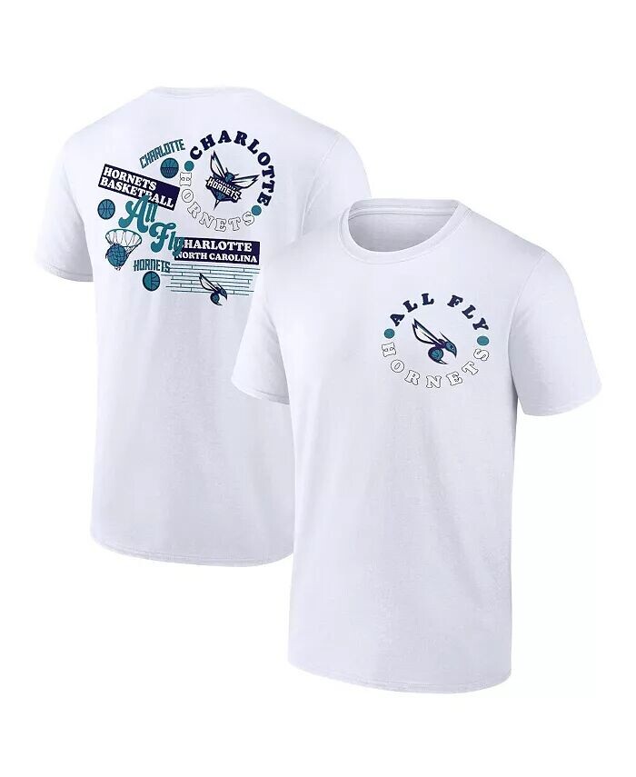 

Мужская белая футболка Charlotte Hornets Street Collective Fanatics