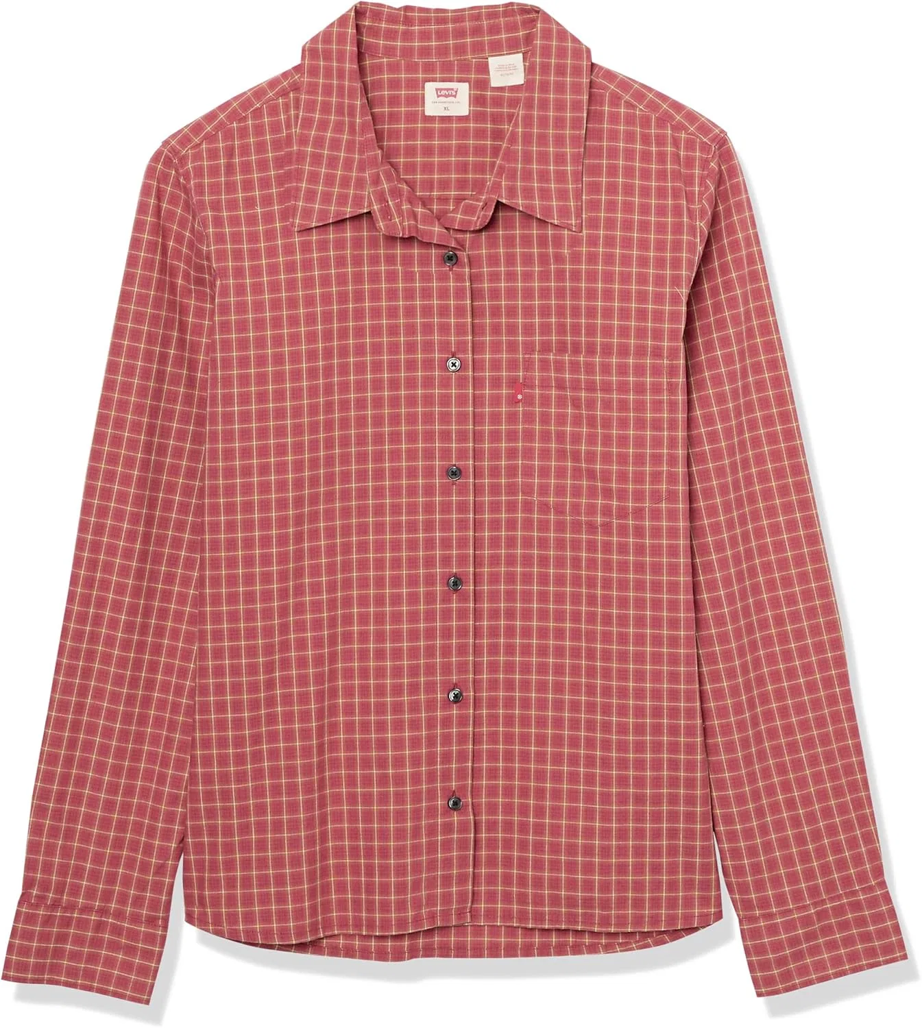 Блуза, плиссированная, Hem Blouse, Levi's, белый