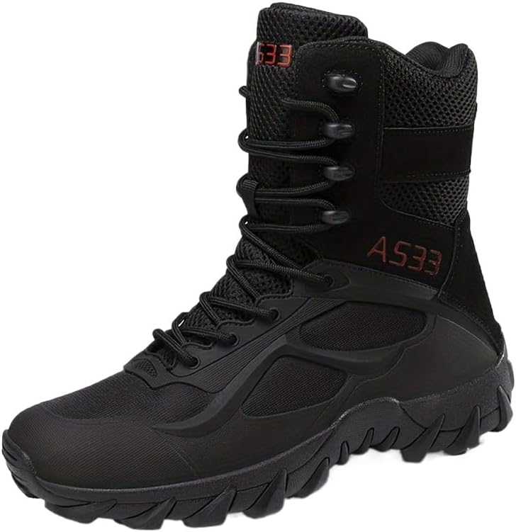 

Прочные мужские тактические походные ботинки - противоскользящие зимние ботинки для активного отдыха на улице Azttoztto, черный