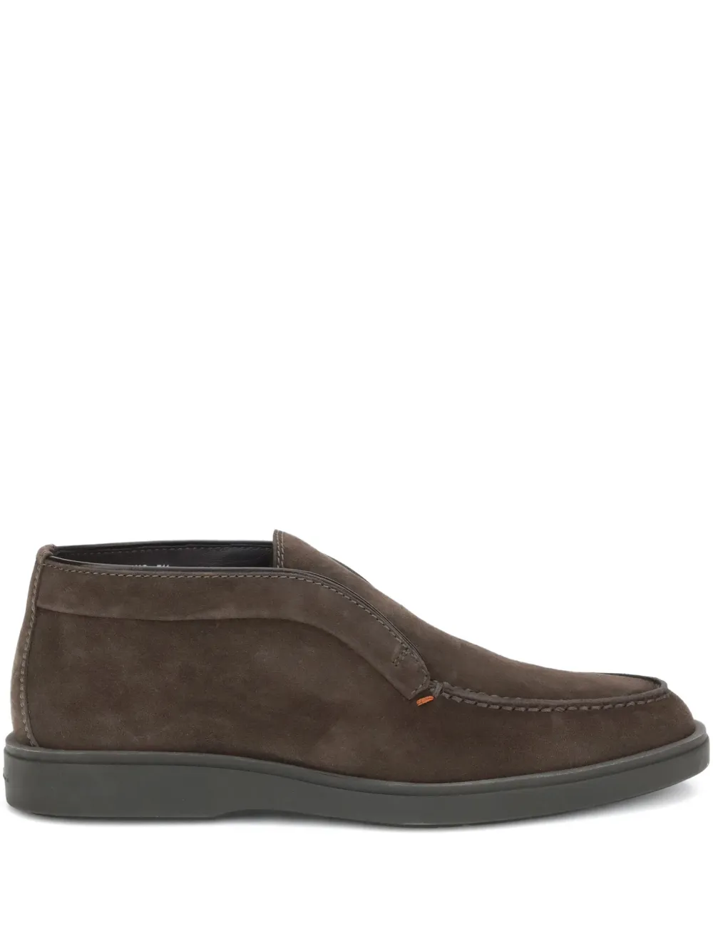 

Замшевые ботильоны-дезерты Santoni, коричневый