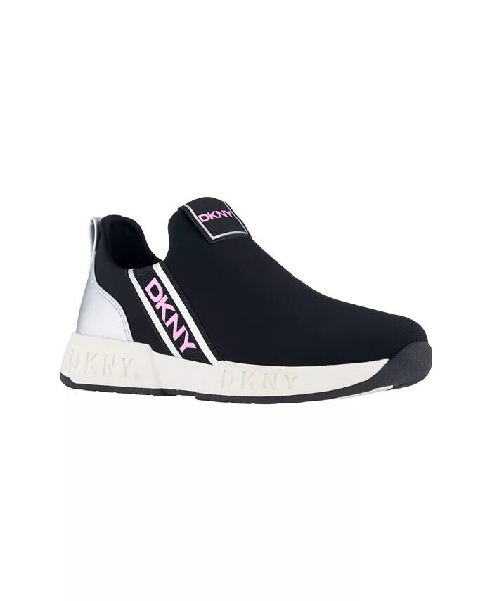 

Кроссовки Maddie Stripe для маленьких девочек Slip-On Padded DKNY