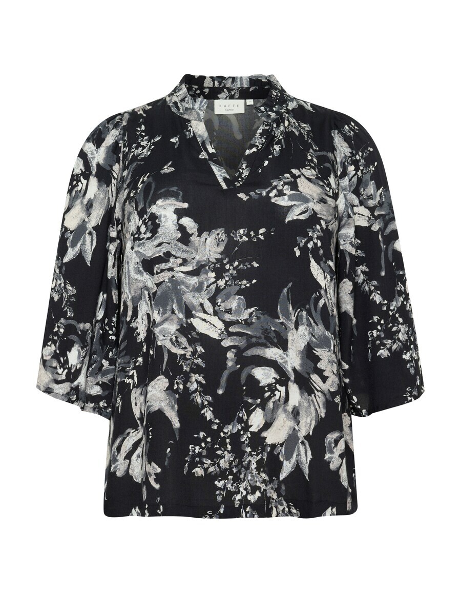 

Блузка с коротким рукавом KAFFE CURVE Blouse Mona, черный