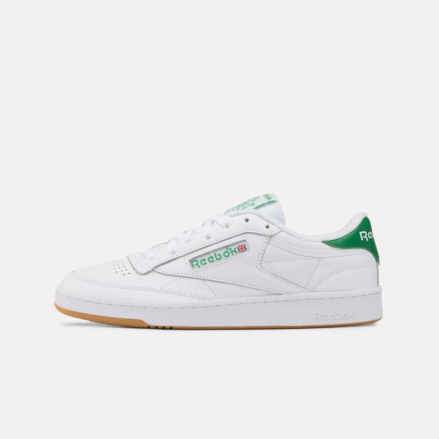 Мужские кроссовки Reebok Club C 85, белый/зеленый — фото 3