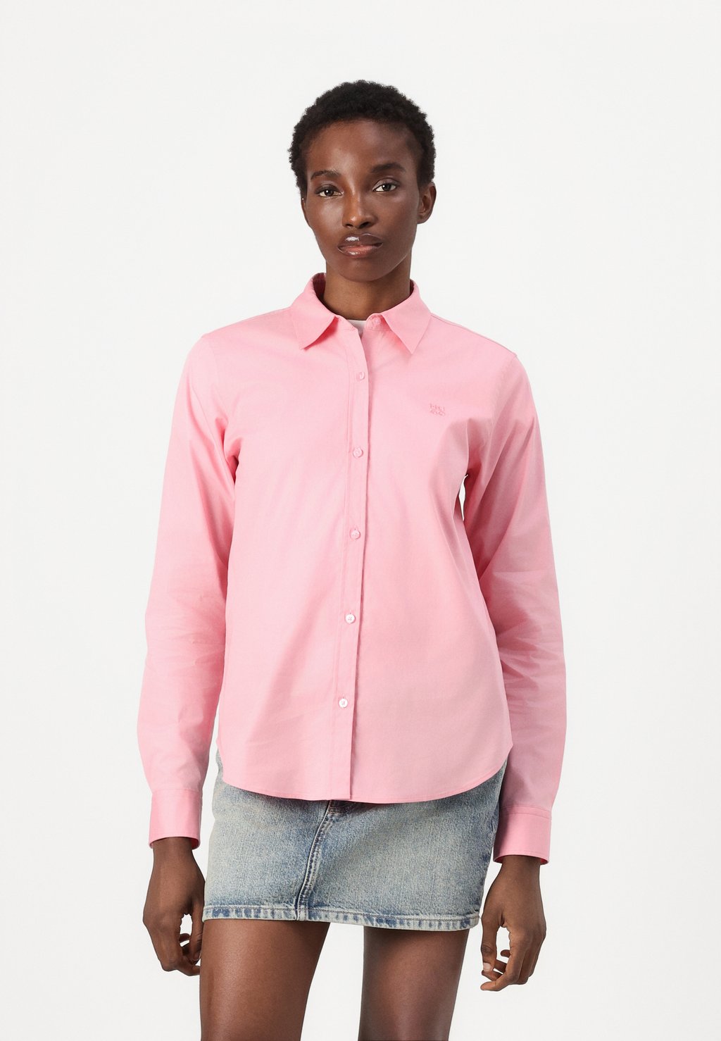 

Блузка на пуговицах THE ESSENTIAL SHIRT HUGO, розовый