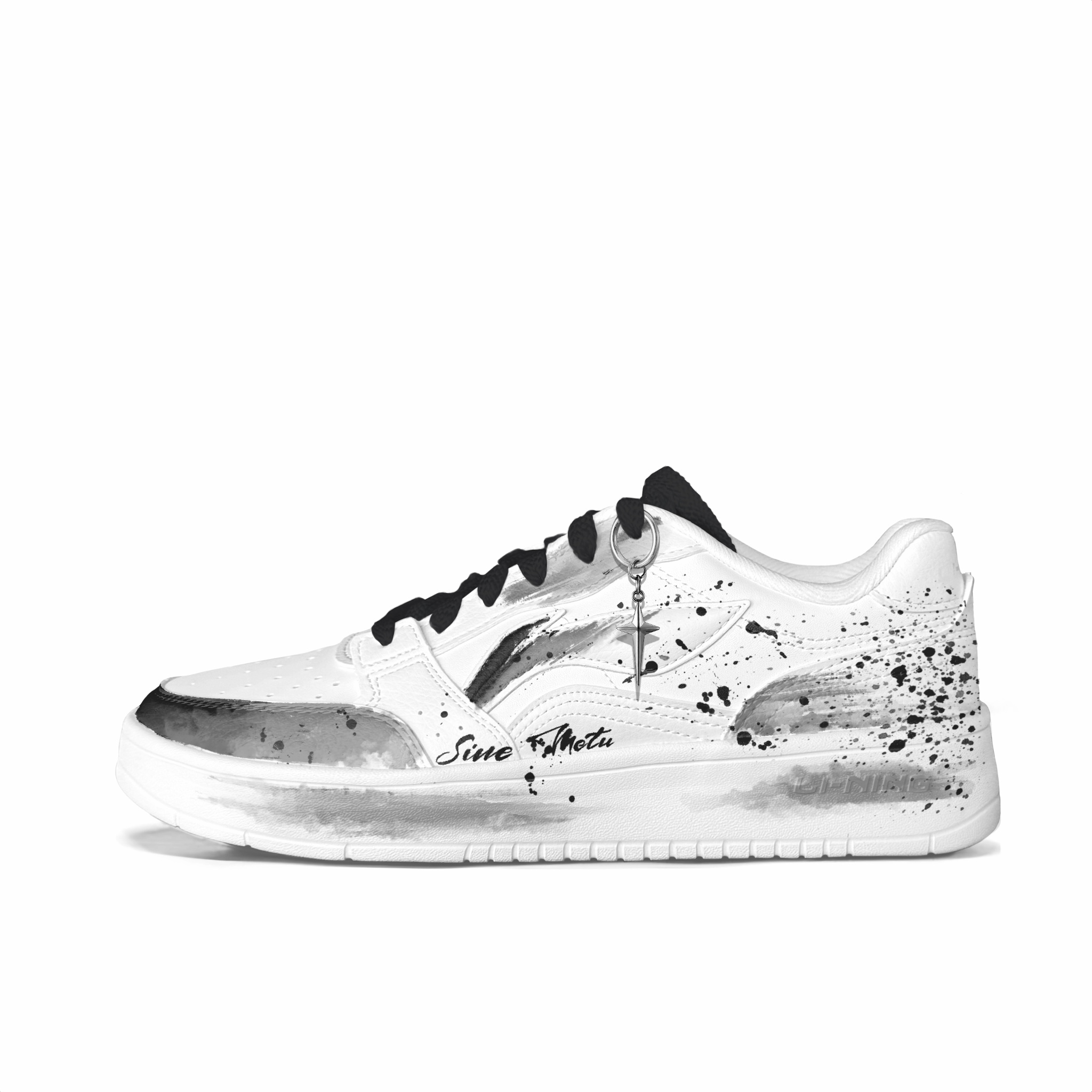 

LiNing Acer Truncatum противоскользящие износостойкие низкие кроссовки для скейтбординга мужские Li-Ning, серый