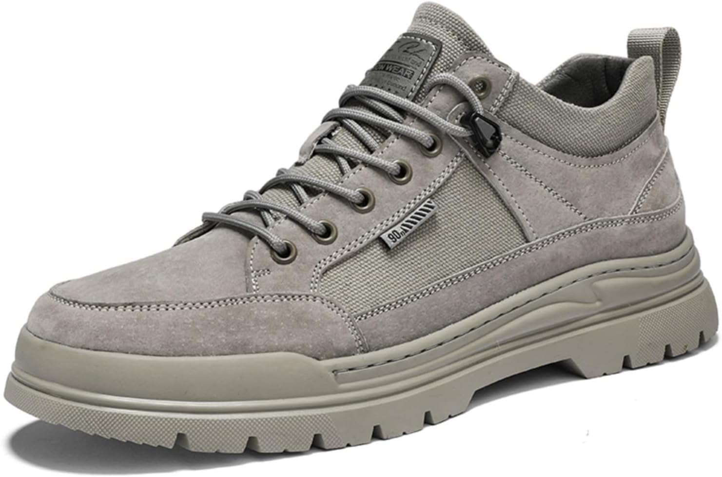 

Мужские повседневные кожаные низкие кеды Kpdwfms: стильные, дышащие и очень комфортные. Идеально подходят для повседневной ходьбы, серый