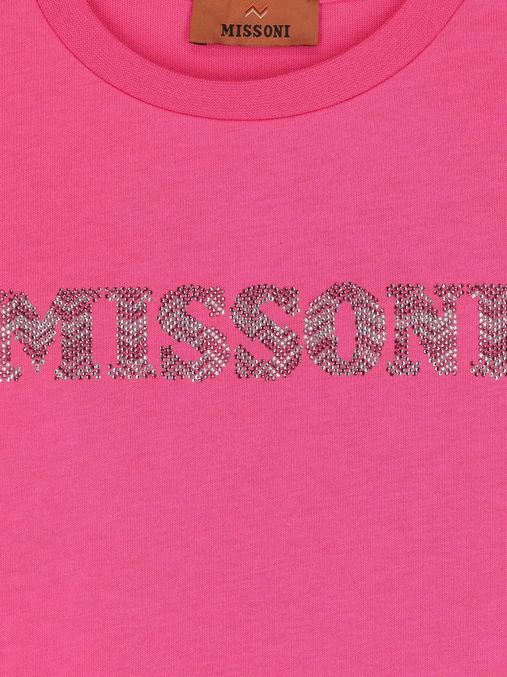 Платье с оборками по низу Missoni Kids, розовый — фото 3
