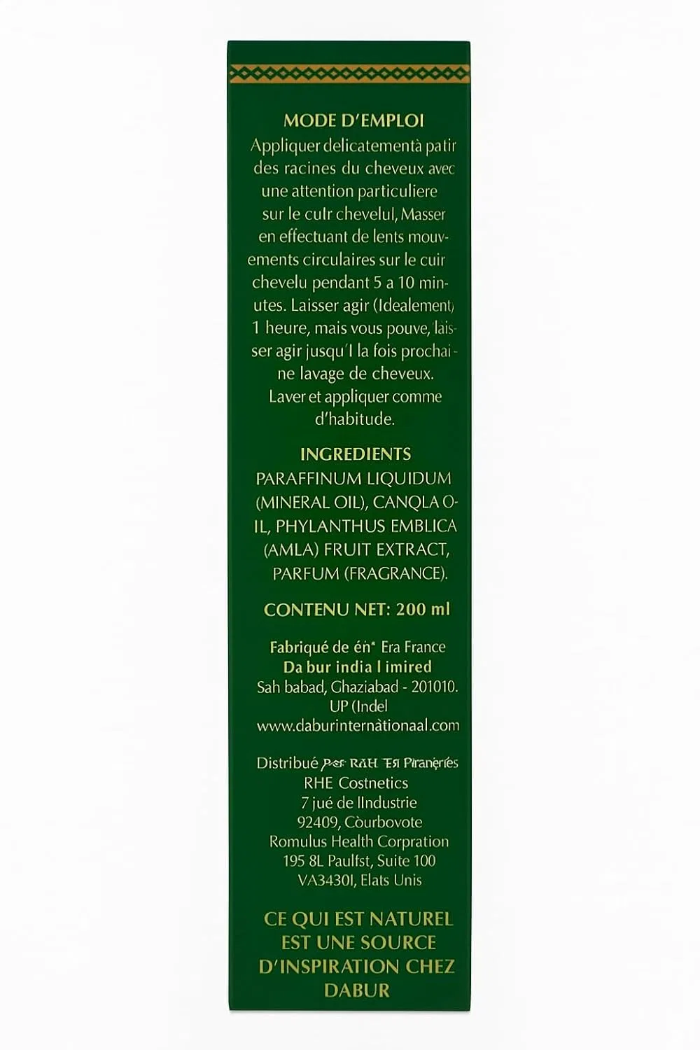 Масло для волос «Amla Hair Oil» от Dabur, 300 мл Dabur — фото 3