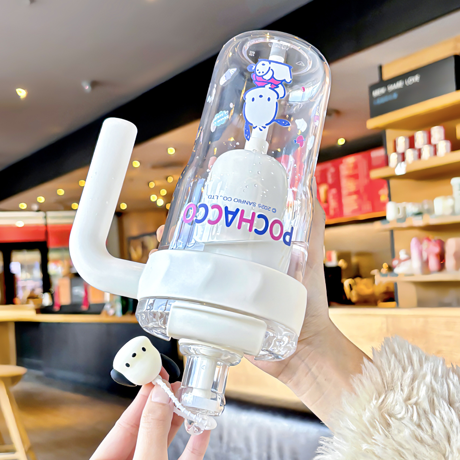 Пластиковые стаканы для воды 850ml Sanrio, Pochacco+Shopping Bag — фото 4
