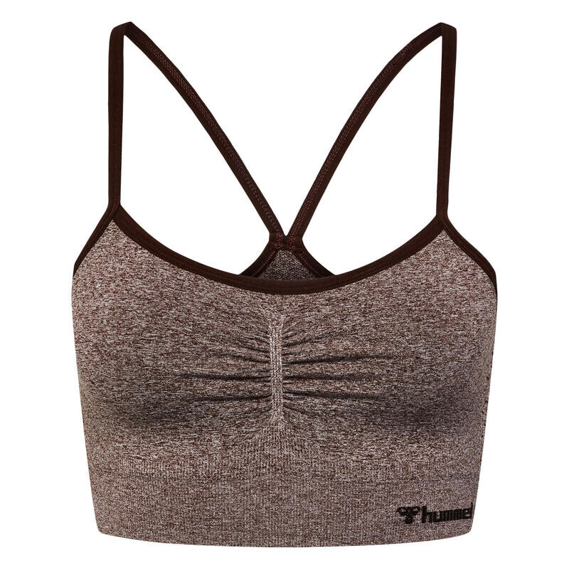 

Hmlci Бесшовный спортивный бюстгальтер для йоги Женская футболка для йоги HUMMEL, цвет braun