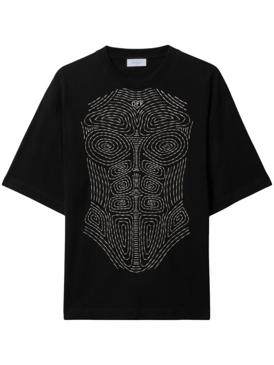 

Off-White футболка Body Stitch, черный