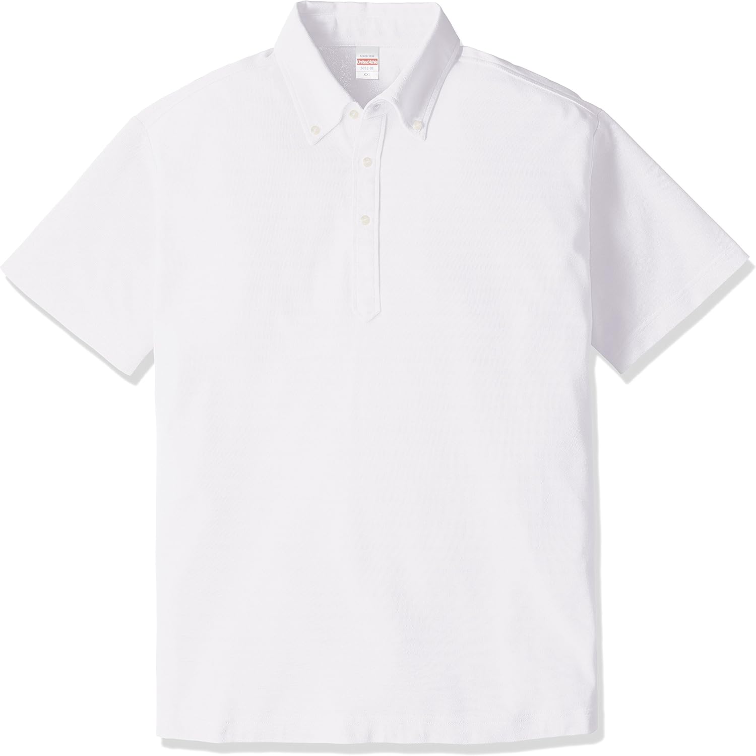 

Мужская поло-рубашка United Athle 505201 Dry Kanoko Utility, плотность ткани 5,3 унции, на пуговицах, белый