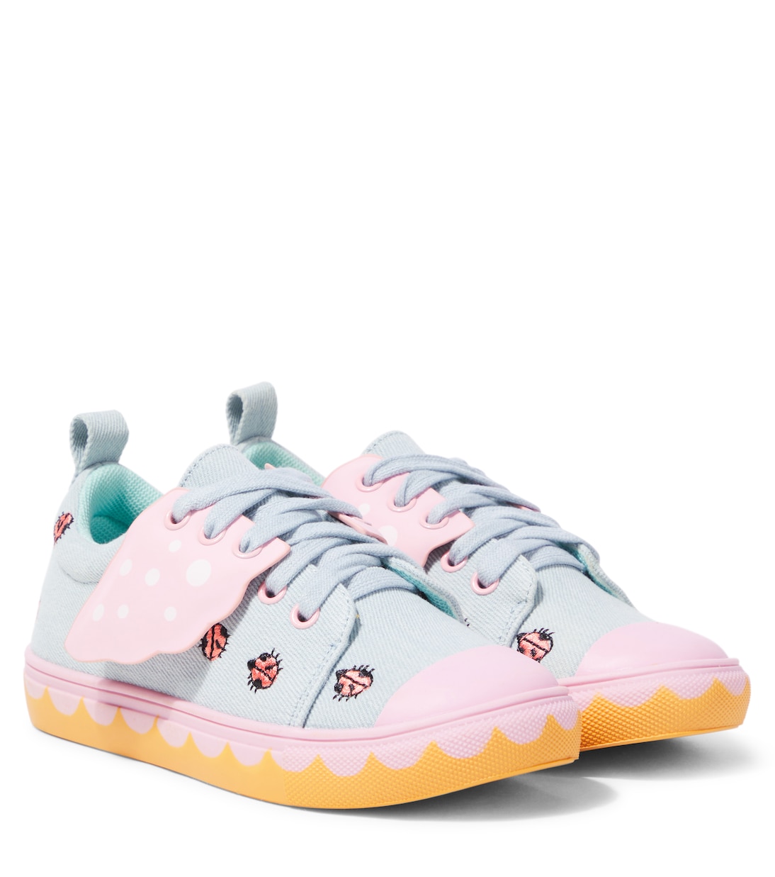 

Вышитые кроссовки Stella McCartney Kids, Colorful