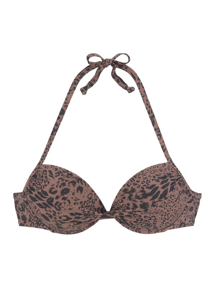 

Верх бикини LASCANA, цвет braun/schwarz