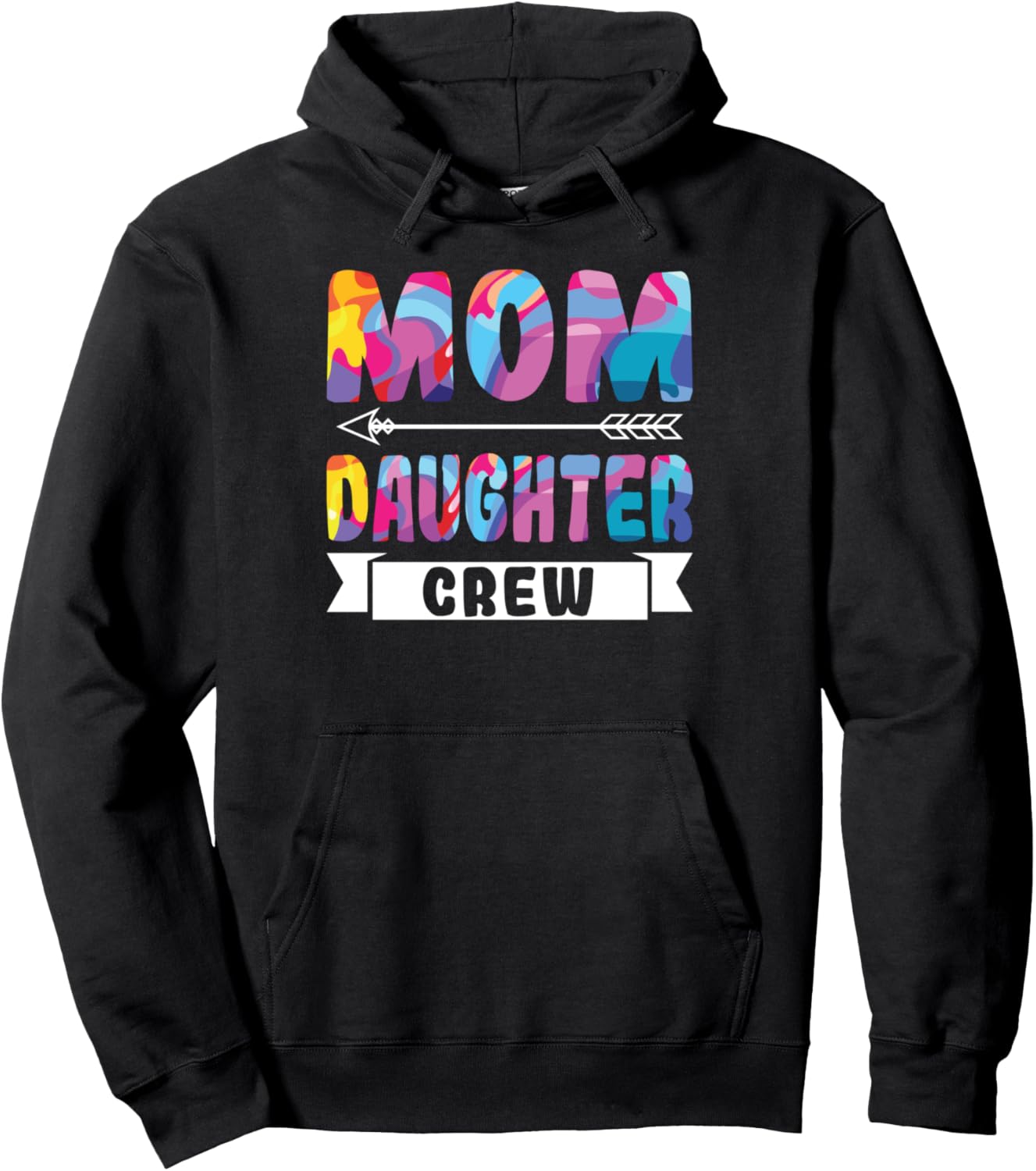 

Худи для мамы и дочки в стиле Команда матери и дочери Mom Daughter Gift Idea, черный