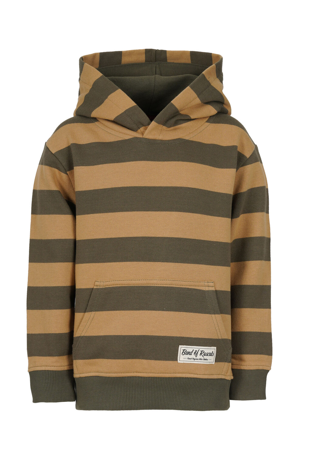 Пуловер Band of Rascals Kapuzen Striped, цвет olive caramel — фото 2