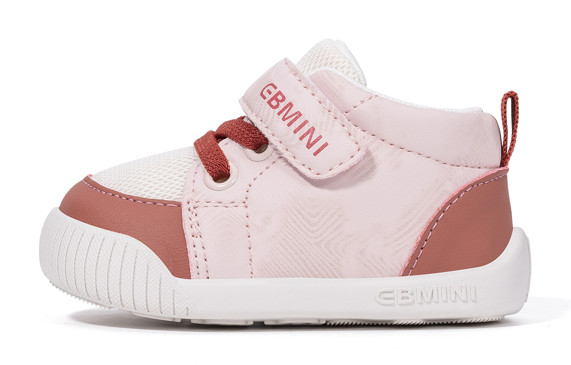 

Противоскользящие, износостойкие, дышащие предходовые ботиночки и носочковые туфельки для малышей EBMINI, бежевый розовый