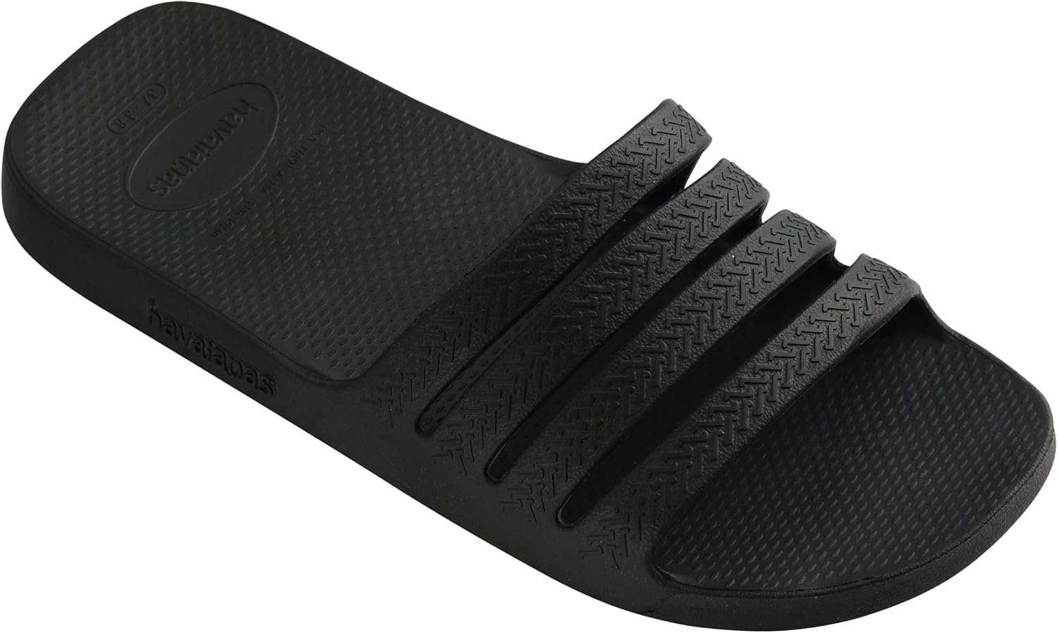 Мужские классические вьетнамки Havaianas, белый/черный — фото 4
