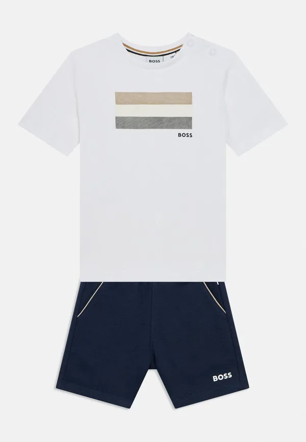 Футболка с принтом «бермудские острова» Boss Kidswear, Navy