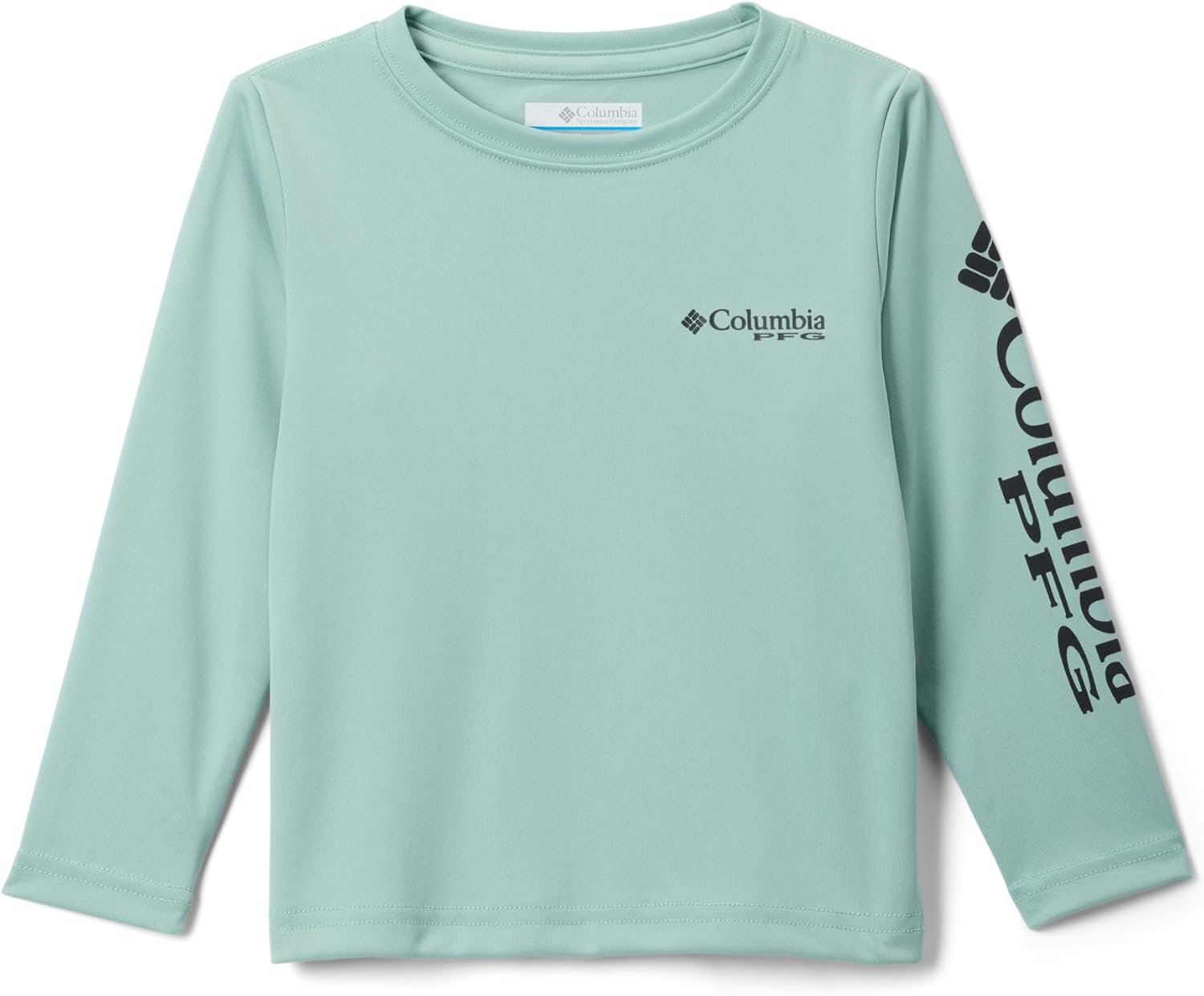 

Columbia Boys' Terminal Tackle футболка с длинным рукавом, Misty Jade/Shark Logo, Зеленый, Columbia Boys' Terminal Tackle футболка с длинным рукавом, Misty Jade/Shark Logo