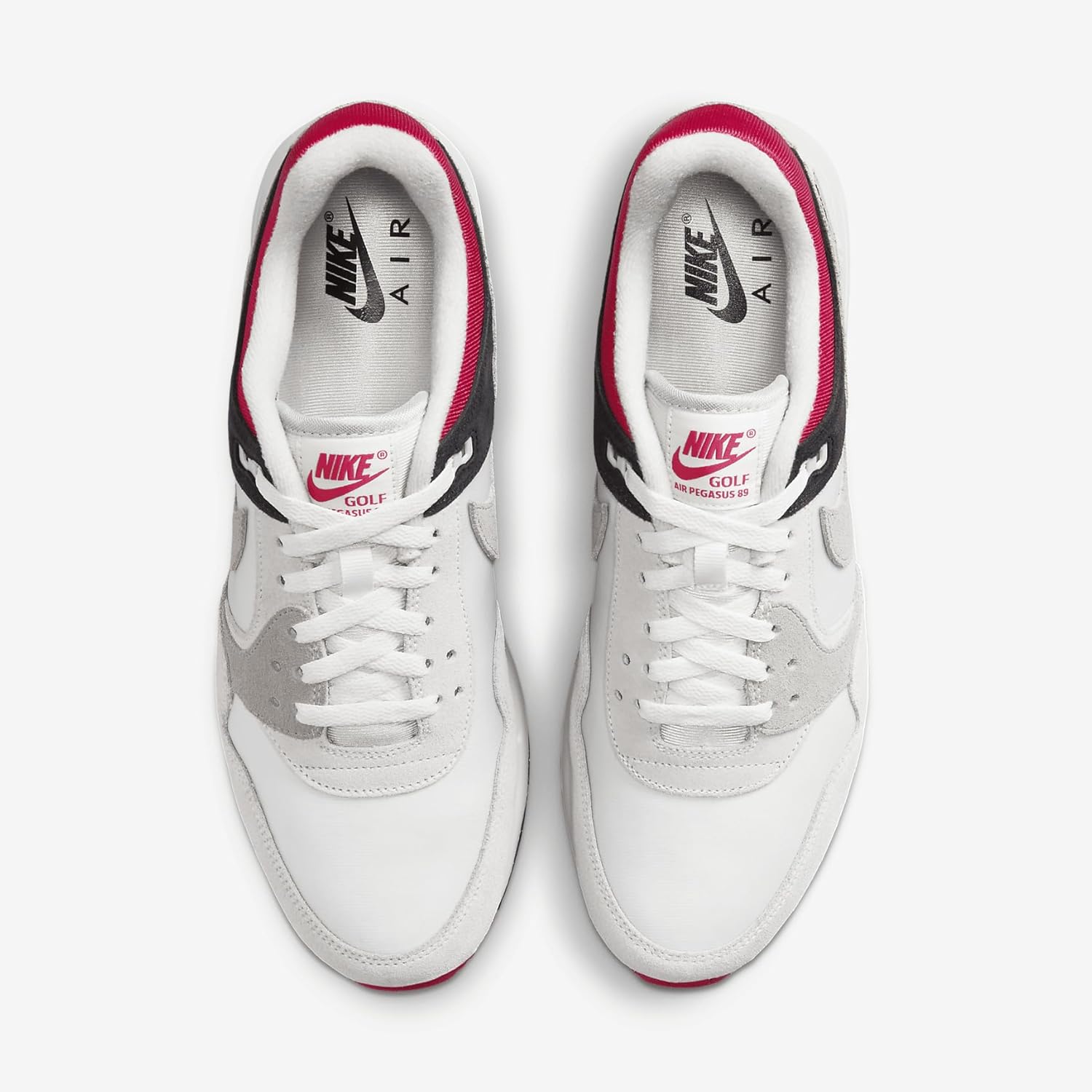 Кроссовки Nike AIR Pegasus 89 G унисекс с шнуровкой, черный/серый — фото 4