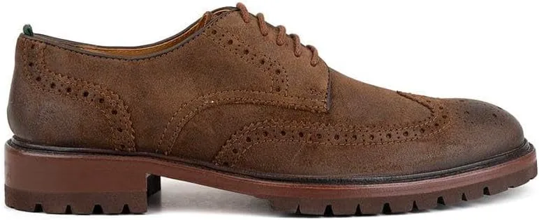 Мужские туфли Astor Lug Sole с крыльями MILWAUKEE BOOT CO., темно-коричневый — фото 2